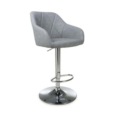 Flair Serena Leather Effect Bar Stool (Pair)