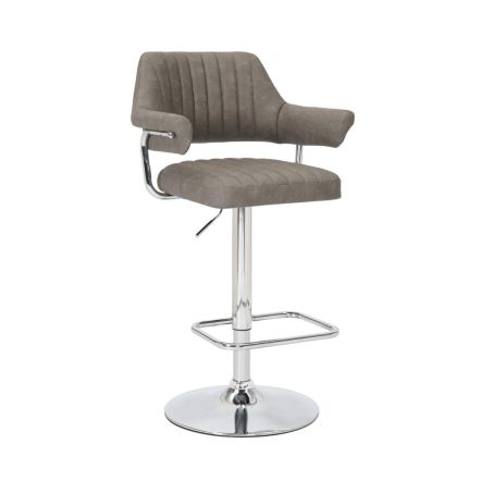 Flair Cortez Leather Effect Bar Stool (Pair)
