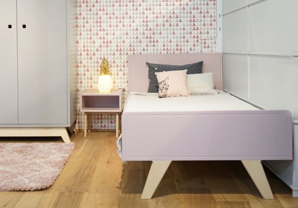 Mathy By Bols Madavin Single Bed with Natural Legs
