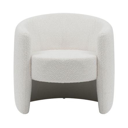 Flair Sherwell Boucle Accent Chair Cream
