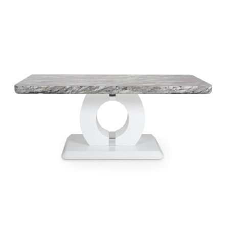 Flair Neptune Marble Effect Grey/White Coffee Table