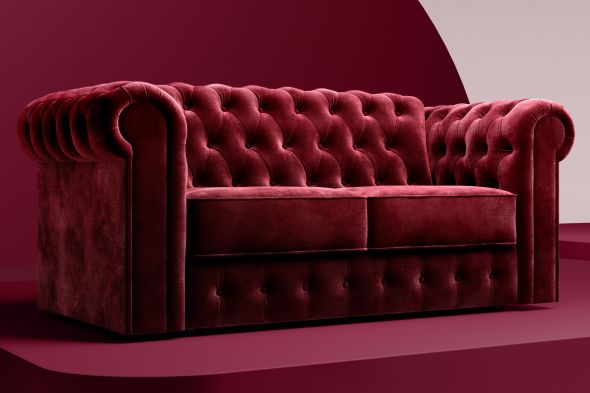 Jay-Be® Chesterfield Sofa Bed with e-Sprung™ Mattress - Two seater
