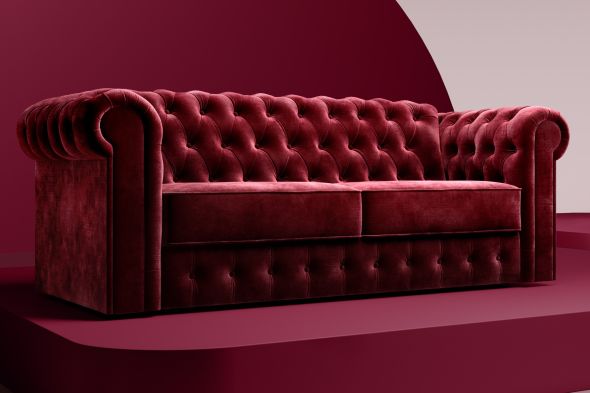 Jay-Be® Chesterfield Sofa Bed with e-Sprung™ Mattress - Three seater
