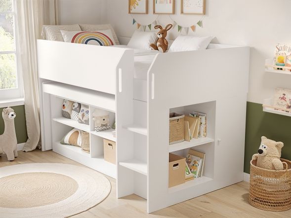 Flair Aiden Cabin Bed Mid Sleeper with Desk