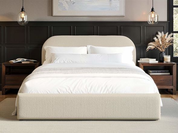 Flair Alba Ottoman Bed Cream Boucle