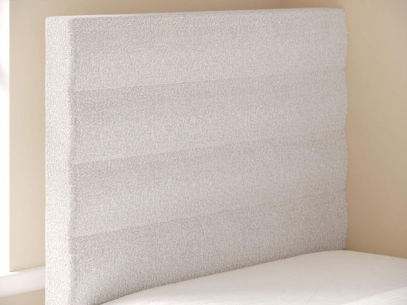 Flair Ari Upholstered Single Bed With Trundle Beige Boucle