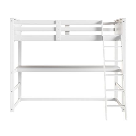 Flair Jules High Sleeper with Desk White
