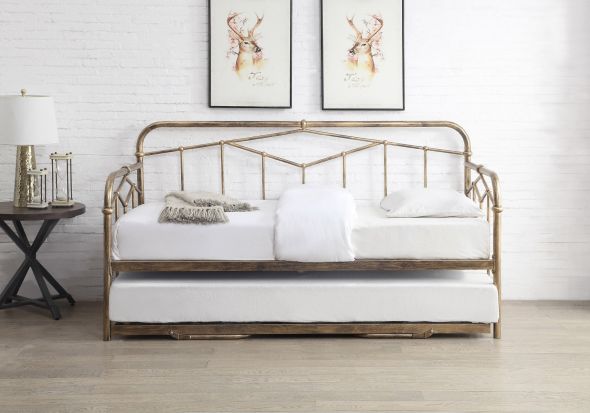 Flintshire Furniture Axton Antique Bronze Metal Day Bed
