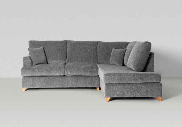 Gainsborough Bari Sofa Bed corner design with chaise with tapered wooden feet sprung mattress fibre fillings