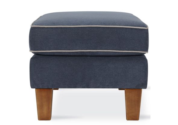 Dorel Bowen Ottoman With Contrast Welting
