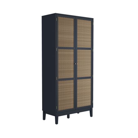 LPD Bordeaux Blue 2 Door Wardrobe