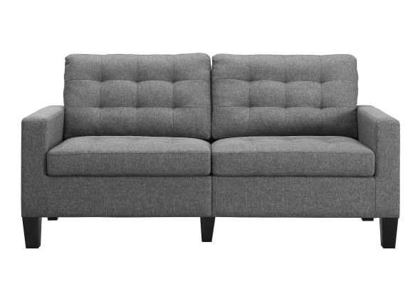 Dorel Bowie 2 Seater Sofa Grey Linen
