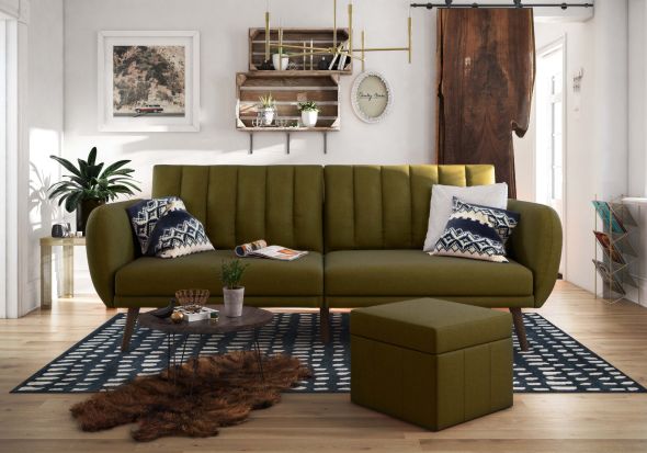 Dorel Brittany 2 Seater Sofa Bed