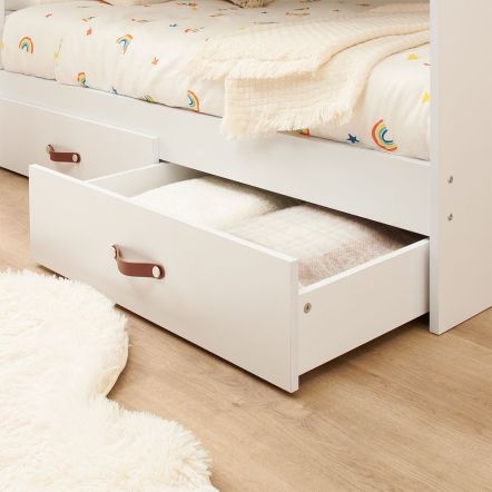 Flair Aviary Kids Bunk Bed with Storage Drawers and Shelves
