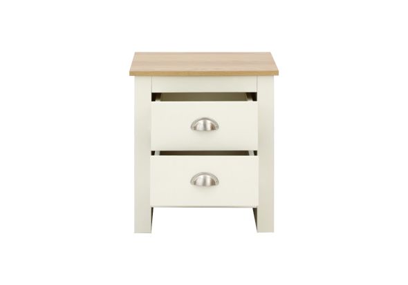 GFW Lancaster 2 Drawer Bedside