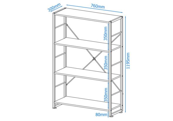 Alphason Cabrini Bookcase