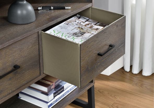 Dorel Candon Bookcase With Storage Drawers