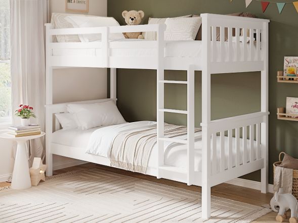 Flair Cypress Detachable Bunk Bed White