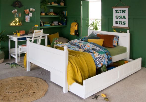 Little Folks Furniture Fargo Small Double Bed and Trundle