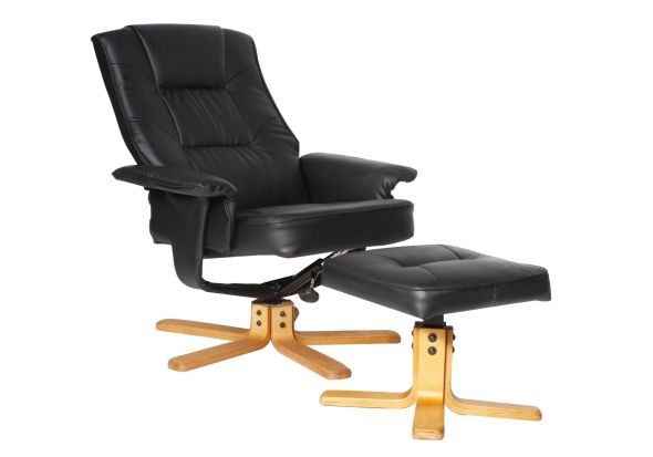 Alphason Drake Reclining Chair with Footstool Set
