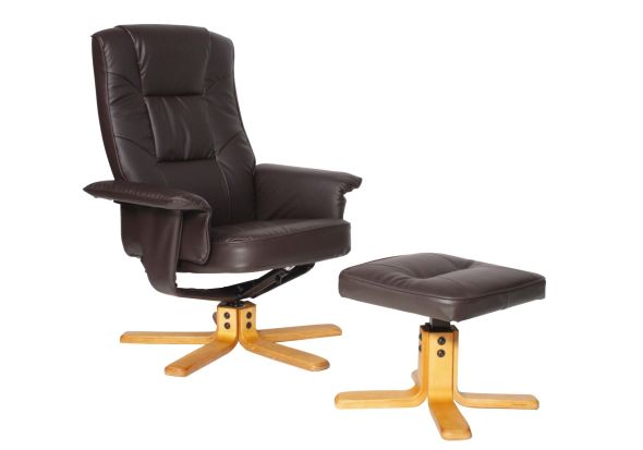 Alphason Drake Reclining Chair with Footstool Set
