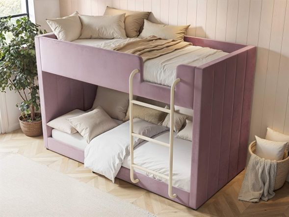 Flair Eden Velvet Bunk Bed