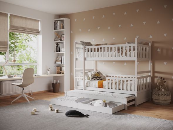 Flair Elvis Bunk Bed with Trundle & Drawers