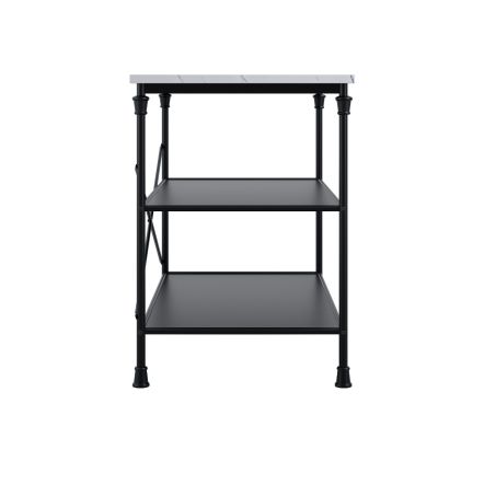 LPD Fairmont Marble Effect Kitchen Island