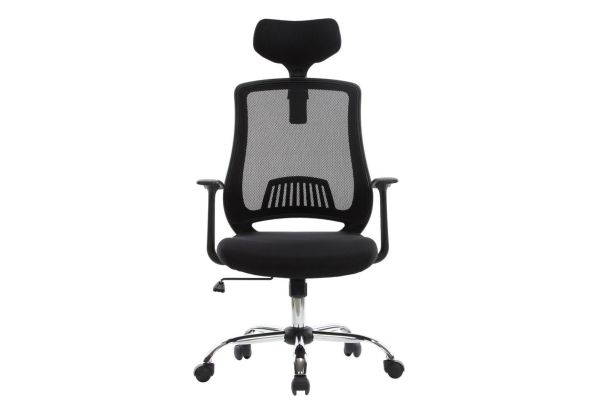 Alphason Florida Black Mesh Back Office Chair