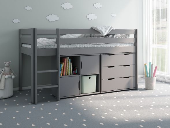 Noomi nora storage cabin grey wood
