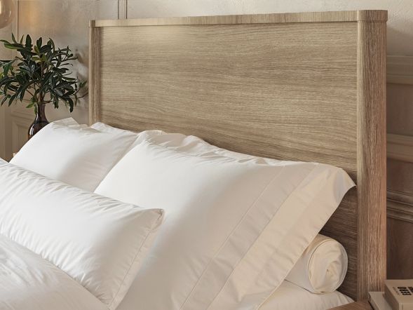 Flair Elias Wooden Bed Whitewash Oak