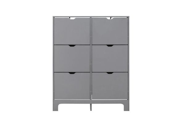 GFW Narrow 6 Drawer Shoe Cabinet