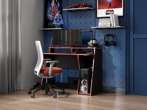 Recoil Crimson Gaming Desk