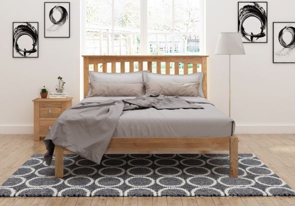 Flintshire Furniture Gladstone Solid Oak Bed Frame