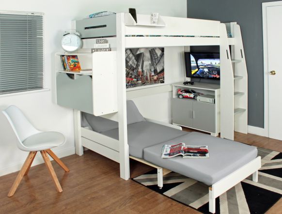 Kids Avenue Urban Grey 2 High Sleeper
