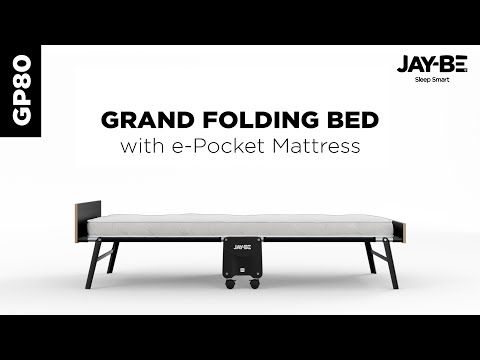 Jay-Be® GP80 Grand Folding Bed with e-Pocket Tufted Mattress, Single
