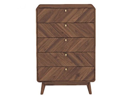 Kidsaw LV44 Chest of Drawers Columbian Walnut