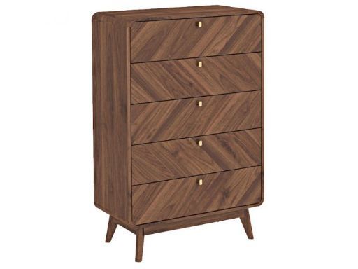 Kidsaw LV44 Chest of Drawers Columbian Walnut