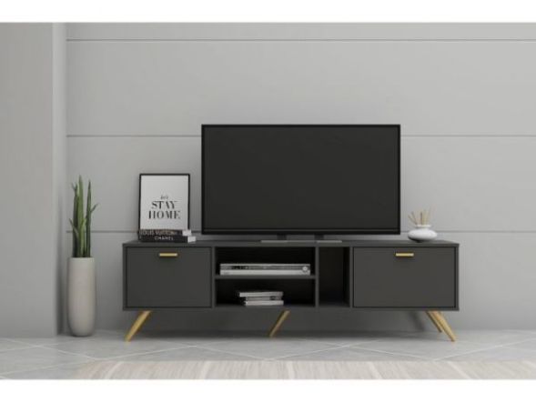 Kidsaw LV19 TV Cabinet 1.6m Dark Grey