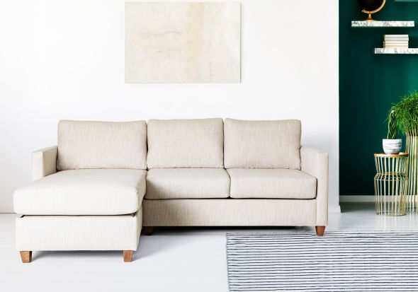 Gainsborough Inca Sofa Bed incorporates a chaise fibre filled seat and back cushions pocket mattress slatted base