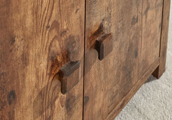 GFW Jakarta Compact Sideboard Mango with a traditional mango wood effect finish combined with a modern design