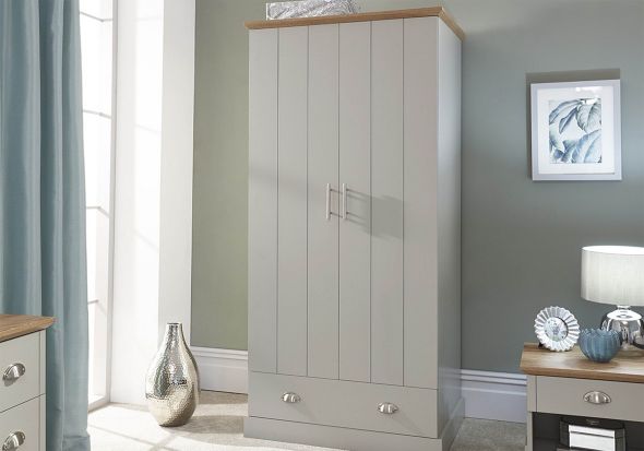 GFW Kendal 2 Door 1 Drawer Wardrobe
