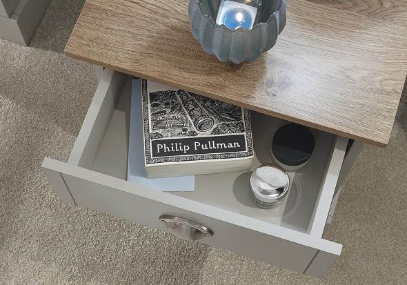 GFW Kendal 1 Drawer Bedside Table
