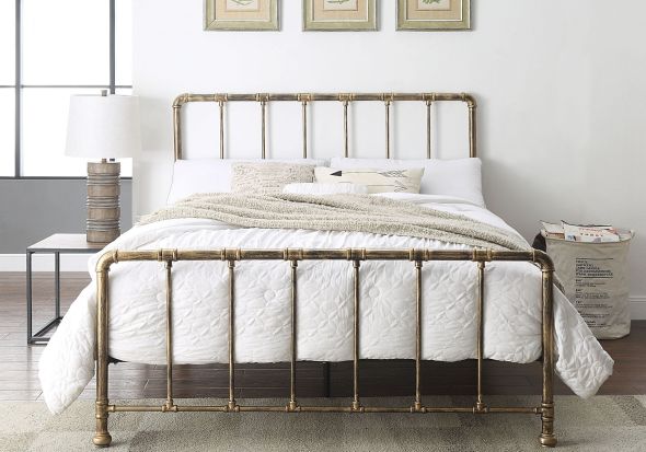 Flintshire Furniture Kinnerton Antique Bronze Metal Bed Frame
