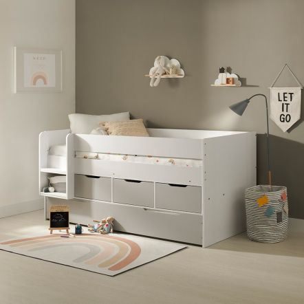 Flair Lars Low Cabin Bed with Trundle and Storage Drawers
