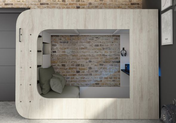 Loftpod Solo 4 Gaming Bed (Grey Futon)