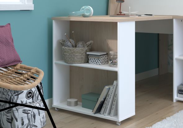 Parisot Lucas Mid Sleeper with Desk and Storage