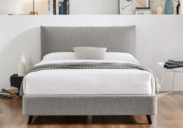 Limelight Luna Pillow Boucle Fabric Bed Frame

