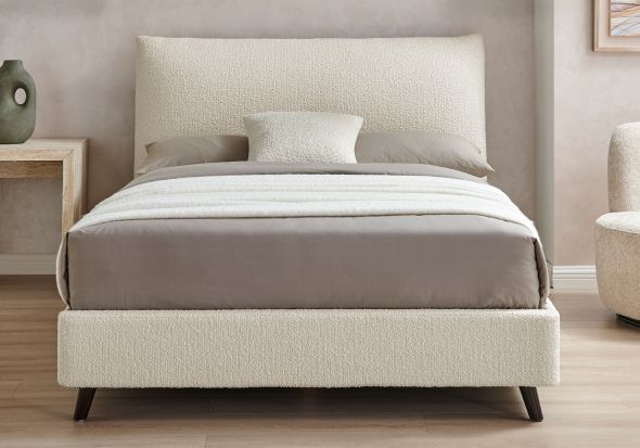 Limelight Luna Pillow Boucle Fabric Bed Frame
