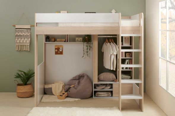 Flair Hampton High Sleeper with Wardrobe